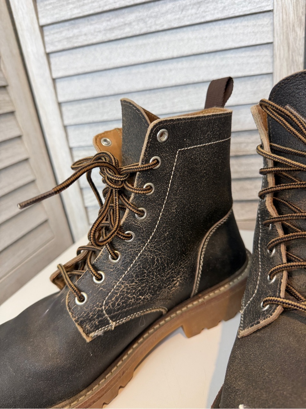 Thursday Boot Company Hero Men’s 12.5 Leather Lug Sole Lace Up Boots - Picture 3 of 12